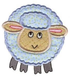 Picture of Roundys Sheep Applique Machine Embroidery Design