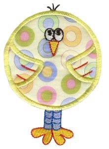 Picture of Roundys Chick Applique Machine Embroidery Design