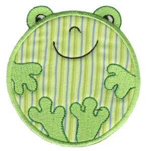 Picture of Roundys Frog Applique Machine Embroidery Design