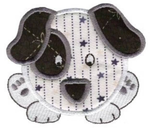 Picture of Roundys Puppy Applique Machine Embroidery Design