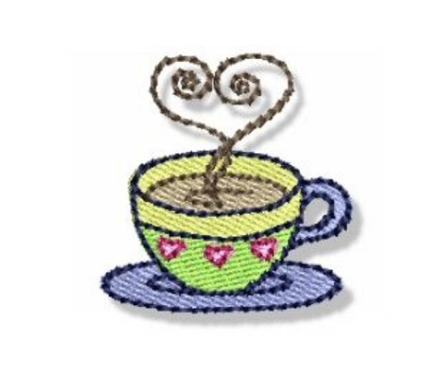 Picture of Valentines Mini Mug Machine Embroidery Design