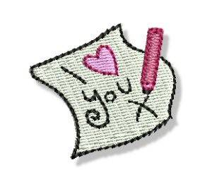 Picture of Valentines Mini Letter Machine Embroidery Design