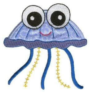 Picture of Jellyfish Sea Squirts Applique Machine Embroidery Design