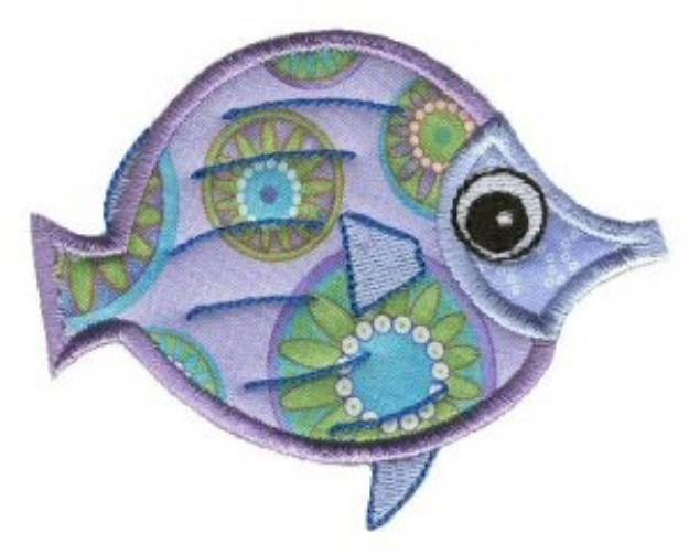 Picture of Fish Sea Squirts Applique Machine Embroidery Design