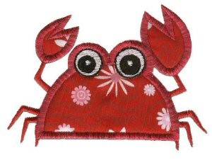 Picture of Crab Sea Squirts Applique Machine Embroidery Design