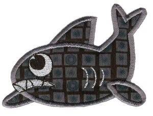 Picture of Shark Sea Squirts Applique Machine Embroidery Design