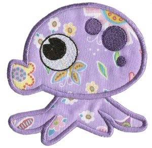 Picture of Octopus Sea Squirts Applique Machine Embroidery Design