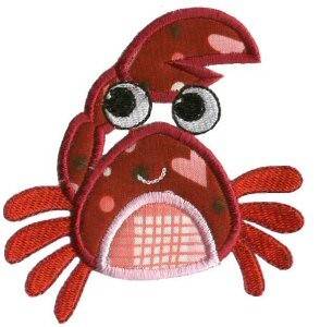 Picture of Crab Sea Squirts Applique Machine Embroidery Design