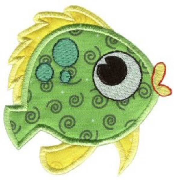 Picture of Fish Sea Squirts Applique Machine Embroidery Design