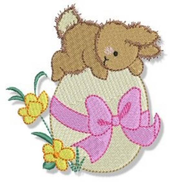 Picture of Easter Rabbit Parade & Egg Machine Embroidery Design