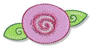 Picture of Swirly Spring Machine Embroidery Design