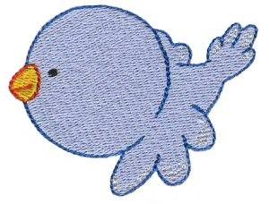 Picture of Baby bluebird Machine Embroidery Design