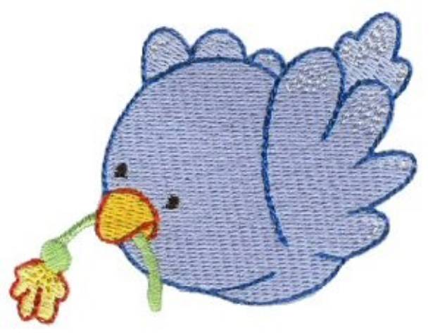 Picture of Baby Bluebird Machine Embroidery Design