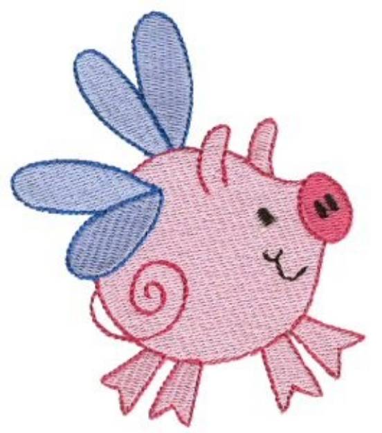 Picture of Piggy Sprite Machine Embroidery Design