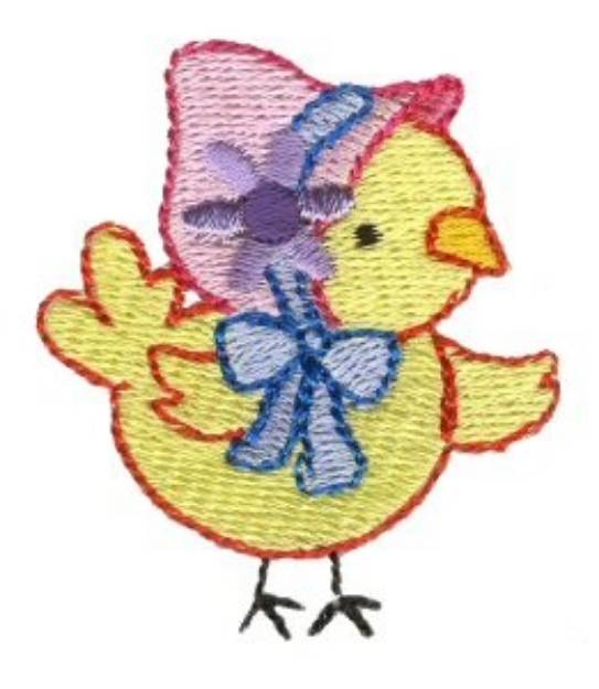 Picture of Easter Mini Chick Machine Embroidery Design