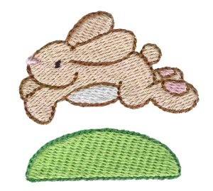 Picture of Easter Mini Bunny Machine Embroidery Design