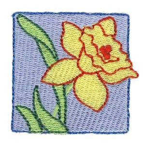 Picture of Easter Mini Daffodil Machine Embroidery Design