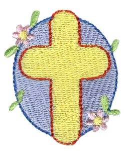 Picture of Easter Mini Cross Machine Embroidery Design