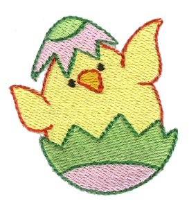 Picture of Easter Mini Hatchling Machine Embroidery Design