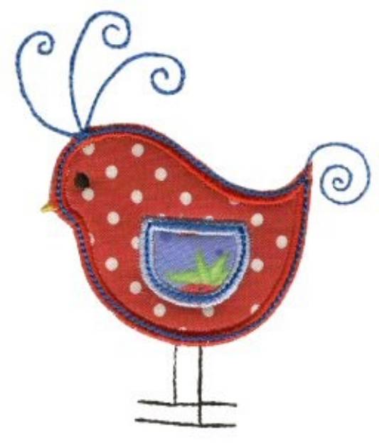 Picture of Feathered Friends Applique Machine Embroidery Design