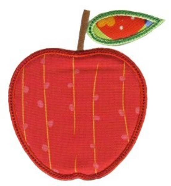 Picture of Simply Spring Apple Applique Machine Embroidery Design