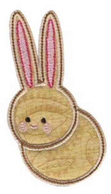 Picture of Simply Spring Bunny Applique Machine Embroidery Design