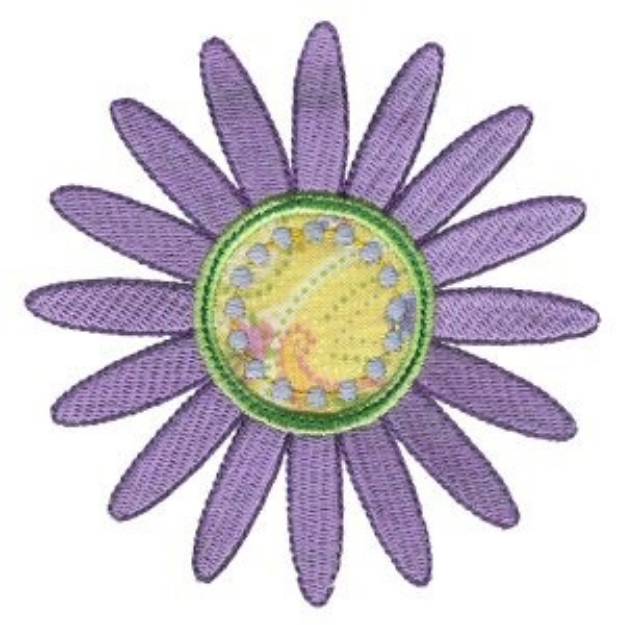 Picture of Simply Spring Daisy Applique Machine Embroidery Design