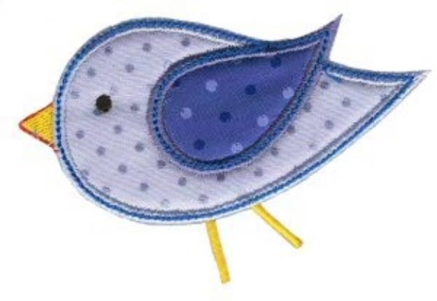 Picture of Simply Spring Applique Bird Machine Embroidery Design