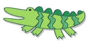 Picture of Jungle Daze Alligator Machine Embroidery Design