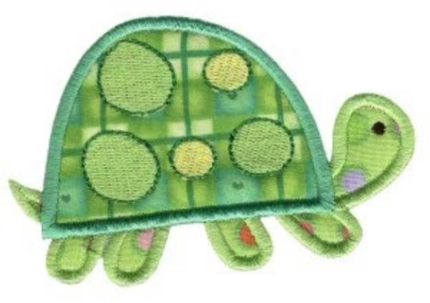 Picture of Jungle Daze Turtle Applique Machine Embroidery Design