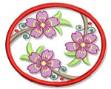 Picture of Oriental Cherry Blossoms Machine Embroidery Design