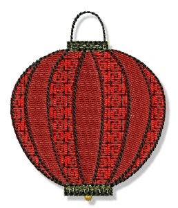 Picture of Oriental Lantern Machine Embroidery Design