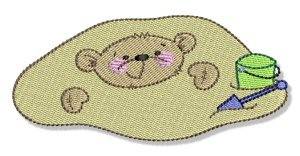 Picture of Summer Teddy Bear Machine Embroidery Design