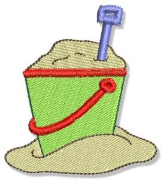 Picture of Beach Pail & Shovel Machine Embroidery Design