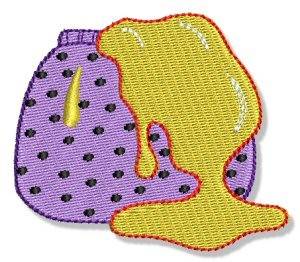 Picture of Teddy Bear Honey Pot Machine Embroidery Design