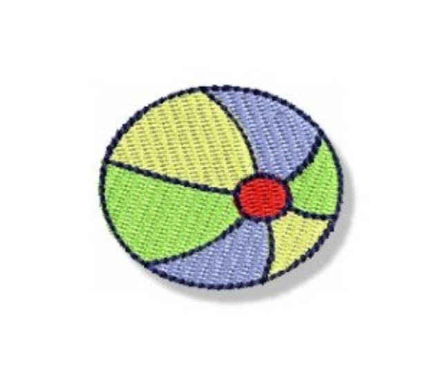 Picture of Mini Beach Ball Machine Embroidery Design