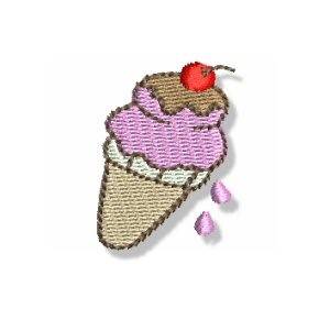Picture of Mini Ice Cream Cone Machine Embroidery Design
