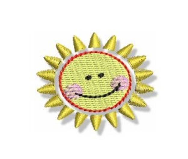 Picture of Mini Happy Sun Machine Embroidery Design