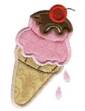 Picture of Applique Ice Cream Cone Machine Embroidery Design