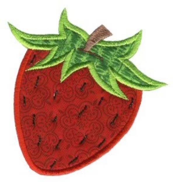 Picture of Applique Strawberry Machine Embroidery Design