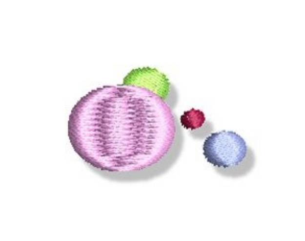 Picture of Decorative Group Of Dots Machine Embroidery Design