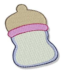 Picture of Baby Bottle Machine Embroidery Design