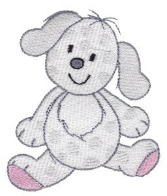 Picture of Cartoon Puppy Machine Embroidery Design