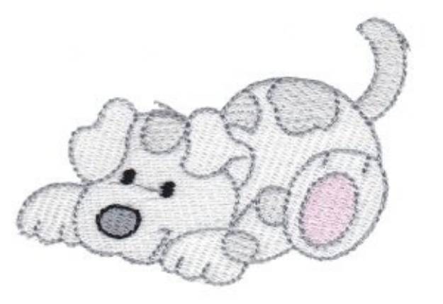 Picture of Playful Cartoon Puppy Machine Embroidery Design