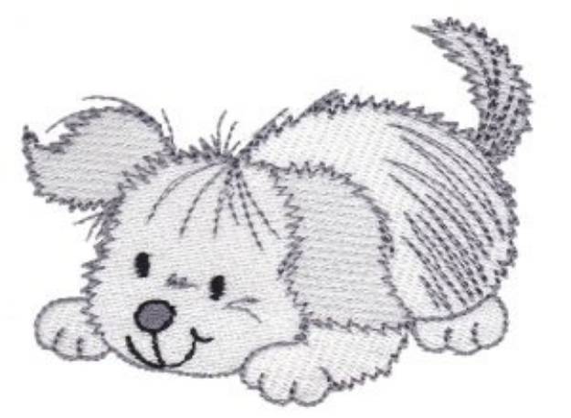 Picture of Playing Puppy Machine Embroidery Design