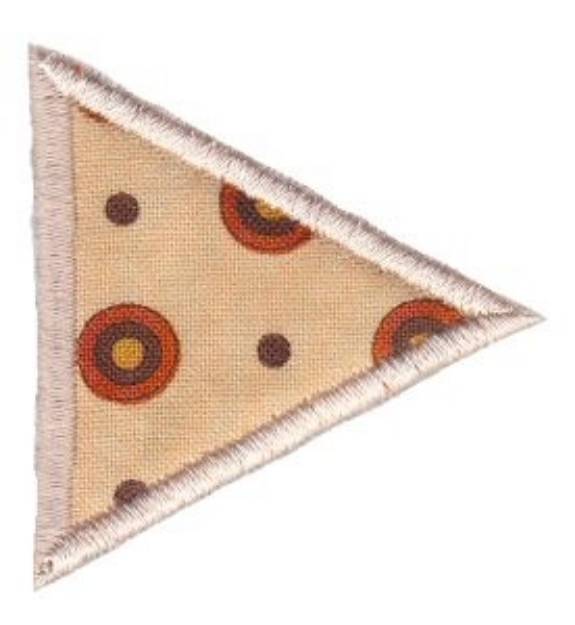Picture of Small Applique Triangle Machine Embroidery Design