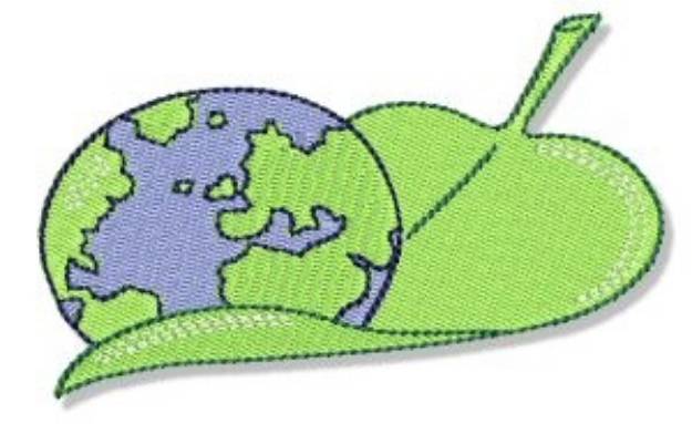 Picture of Earth Day Globe Machine Embroidery Design