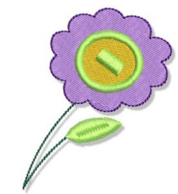 Picture of Earth Day Flower Machine Embroidery Design