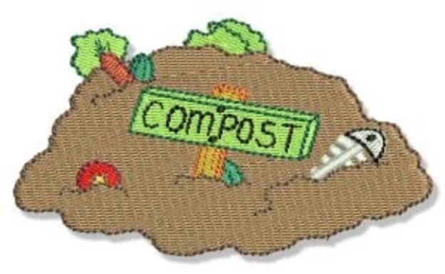 Picture of Earth Day Compost Pile Machine Embroidery Design