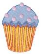Picture of Polka Dot Cupcake Machine Embroidery Design